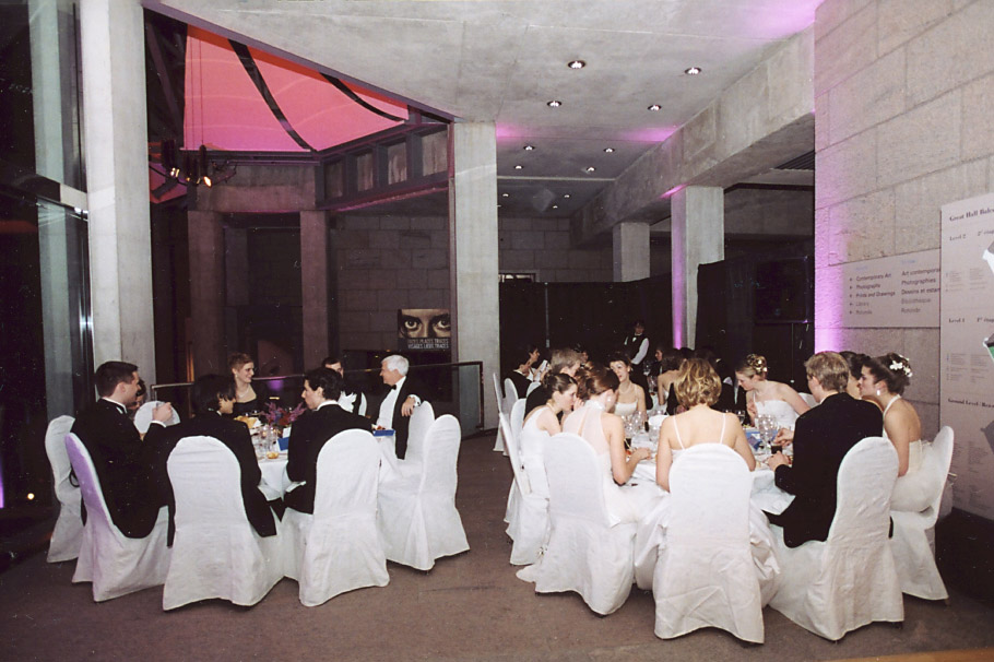 Young Debutantes during Dinner