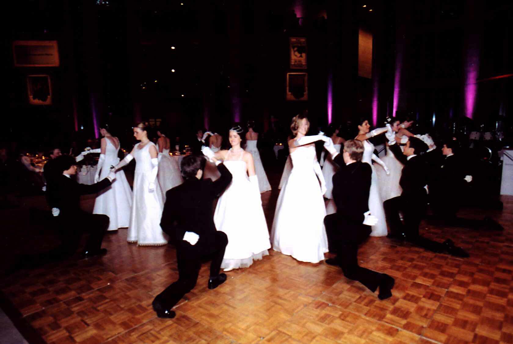 Young Debutantes performing the Polonaise