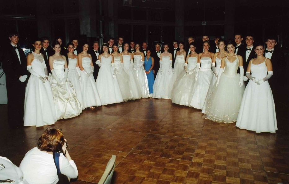 Mr. David Wallace, the Dance Instructors and the Debutantes