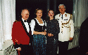 Major and Mrs. Martin, General and Mrs. Heck, at reception in Residence