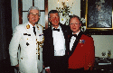 Brig. Gen. Heck, Ambassador Ditz and Major Martin at Ambassador’s Residence